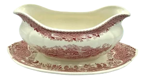 Vintage Red Burgenland Series Sauce Bowl from Villeroy & Boch, Germany, 1990s, Set of 3