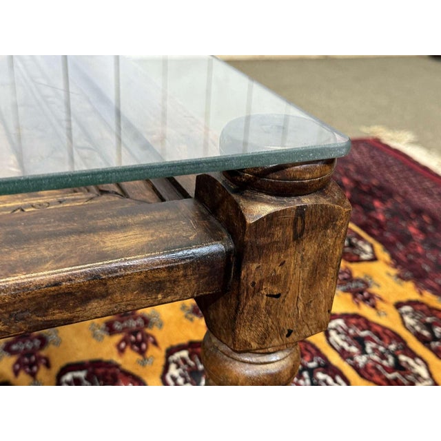 Indian Teak Side Table, 1970s For Sale - Image 5 of 8