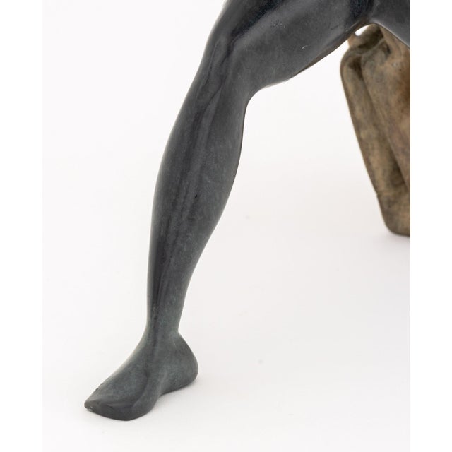 Francoise Abraham "Shopping" Bronze Sculpture For Sale - Image 4 of 14