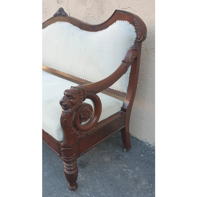 19th Century Mahogany Sofa For Sale - Image 9 of 18