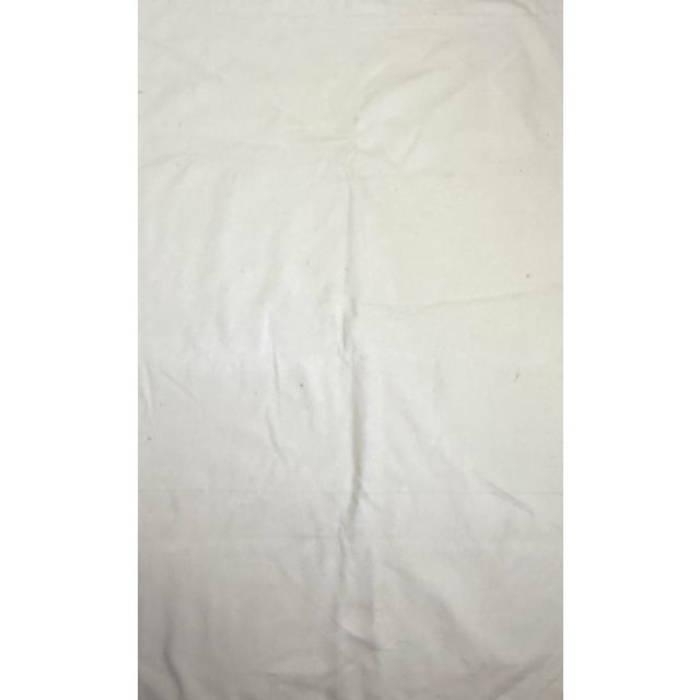 Textile Vintage Folk Art Crewel Embroidery Wall Hanging Landscape With Birds For Sale - Image 7 of 7