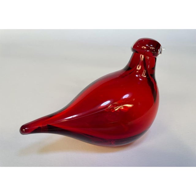 Tirri Mouth-Blown Glass Art Birds by Oiva Toikka for Iittala, Finland 1980s, Set of 2 For Sale - Image 17 of 18