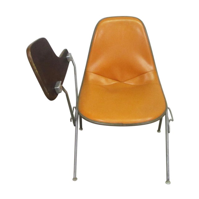Herman Miller Vintage Mid Century Herman Miller Signed Bucket Chair With Desk For Sale - Image 4 of 7