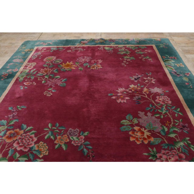 Antique Chinese Art Deco Rug, 08'10 X 11'06 For Sale - Image 13 of 14