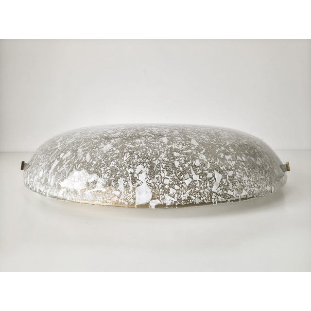 1970s Large Murano Speckled Glass Ceiling Lamp by Egon Hillebrand for Hillebrand Leuchten, Germany, 1970s For Sale - Image 5 of 18
