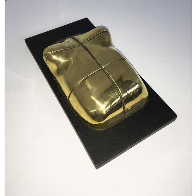 Vintage Italian Bronze Abstract Sculpture by Jiro Sugawara, 1980 For Sale - Image 6 of 18