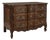 Antique Country French Louis XV Style Solid Oak Commode For Sale