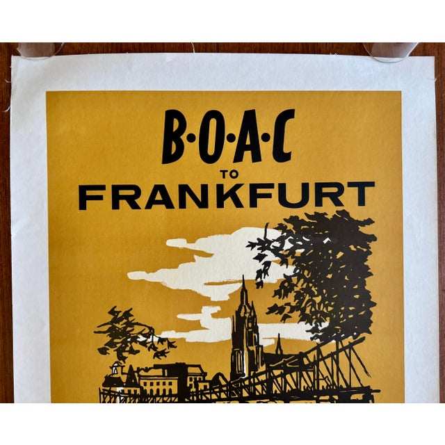 Original, and in excellent condition, this poster dates to 1957 and advertises British Airways’ non-stop service from Los...