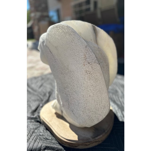 Substantial Hand-Carved Marble Owl Sculpture by Frank McGuire, Taos, New Mexico For Sale - Image 9 of 11
