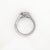 2020s 1.01 Carat Round Diamond Vintage Bezel 14k White Gold Solitaire Ring, Size 5.25 For Sale - Image 5 of 8