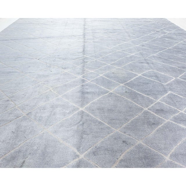 Modern Contemporary High and Low Gray Rug by Doris Leslie Blau For Sale - Image 3 of 7