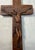 Religious Antique 1700's Hand Carved Wood Religious Jesus Christ Crucified Cross Sculpture For Sale - Image 3 of 14