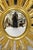 Vintage Italian Hollywood Regency Gold Gilt Sunburst Convex Bullseye Wall Mirror For Sale - Image 4 of 15