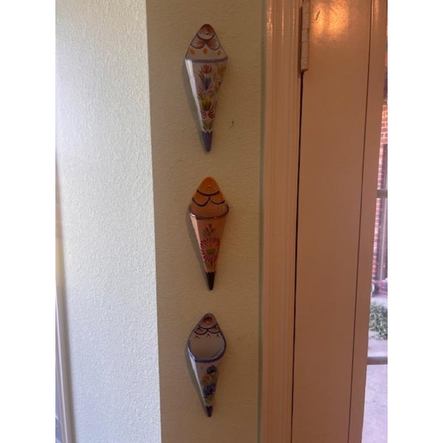 French Henriot Quimper Faience Wall Pockets For Sale - Image 3 of 3