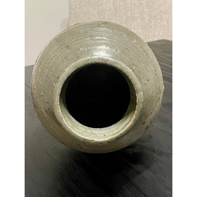 Mid Century Modern Stoneware Pottery Vase, California For Sale - Image 9 of 10