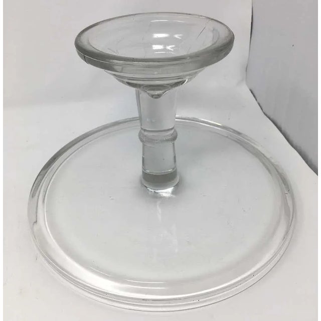 Antique Pedestal Glass Cake Patisserie Stand For Sale - Image 4 of 10