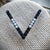 Metal Ww2 Victory "V" Sterling Brooch Pin, Sweetheart Jewelry, Red Stones, White Pearls, & Blue Stones For Sale - Image 7 of 12
