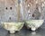 Contemporary Vintage Boho Cast Concrete Bowl Planters - Set of 2 For Sale - Image 3 of 12