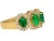 2.29 Carat Oval Cut Emerald and Diamond Wedding Band in 18K Gold For Sale In Miami - Image 6 of 10