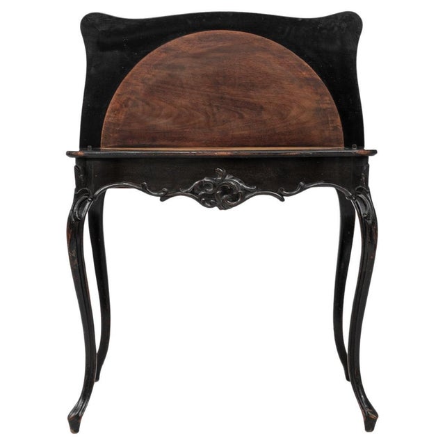 1880s French Wood Black Patinated Side Table For Sale - Image 15 of 18