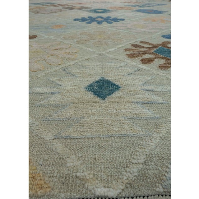 Early 21st Century Turkish Kilim Oriental Handmade Flatweave 9'7" x 12'2" #18562 For Sale - Image 5 of 8