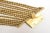 Gold Vintage Gold Wash Over Sterling Silver Beaded Strand Link hbhhhNecklace With Egyptian Clasp For Sale - Image 8 of 9