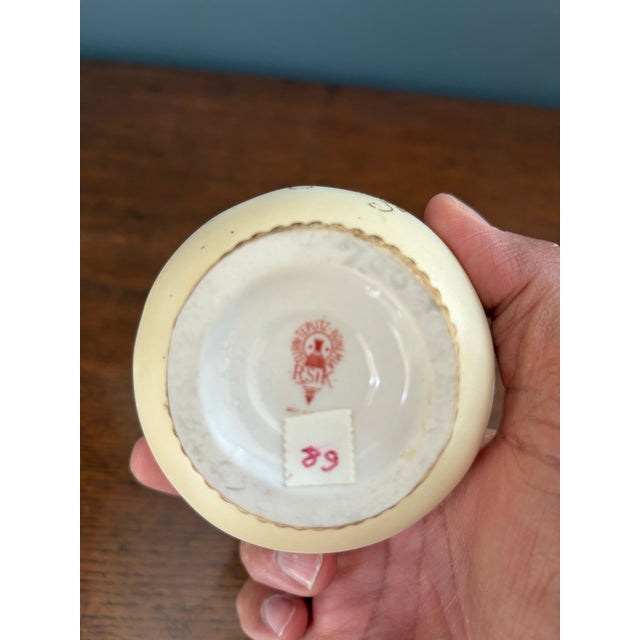 Ceramic Late 19th Century Art Nouveau Turn-Teplitz RStK Hand-Painted Porcelain Miniature Ewer For Sale - Image 7 of 8