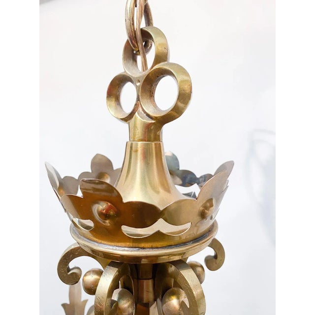 Vintage Brass Lantern For Sale In New York - Image 6 of 7