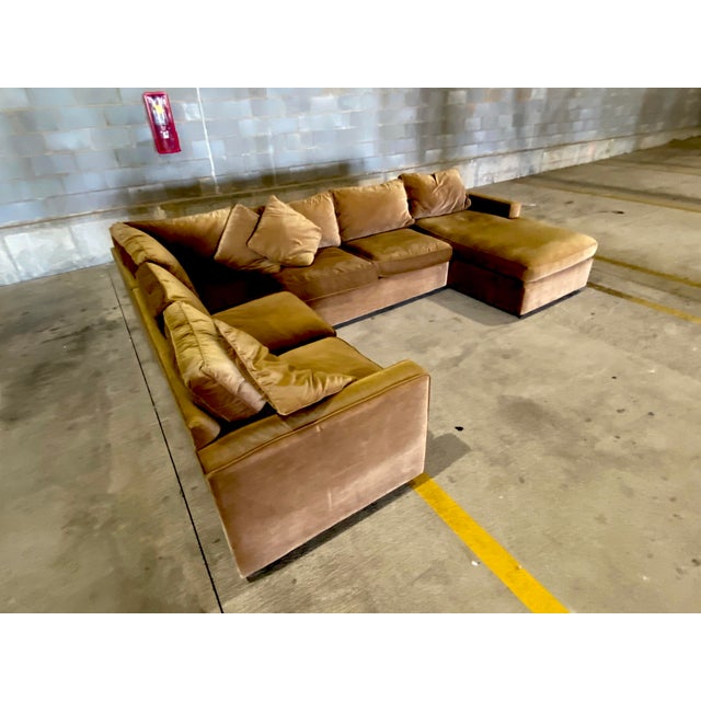 Sumptuous comfort and vintage elegance from mid-century tastemaker Maurice Villency. This lavish sectional retains its...