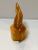 1980s Vintage 1980s Baltic Amber Fish Figurine Egg Yolk Color Gold Accents For Sale - Image 5 of 11