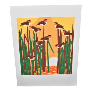 Ann T. Cooper Marsh Birds Lithograph For Sale