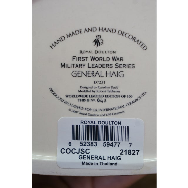 Royal Doulton English Traditional General Haig Military Leader Toby Character Jug For Sale - Image 10 of 12
