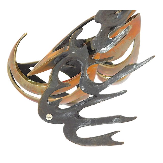 1980s Bob Bennett (American, 1923-2003), "Reaching", 1985, Bronze Sculpture For Sale - Image 5 of 5