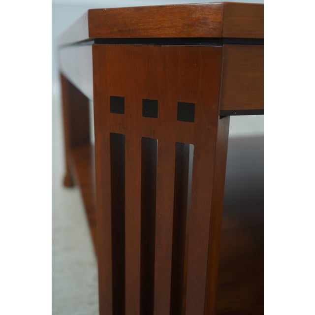 Stickley Cherry 21st Century Collection Granite Top Coffee Table For Sale - Image 9 of 12