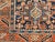 Vintage Persian Heriz Karajah Rug, Hand-Knotted Wool, Geometric Pattern, Blue & Rust-Red, 3x4 For Sale - Image 11 of 14