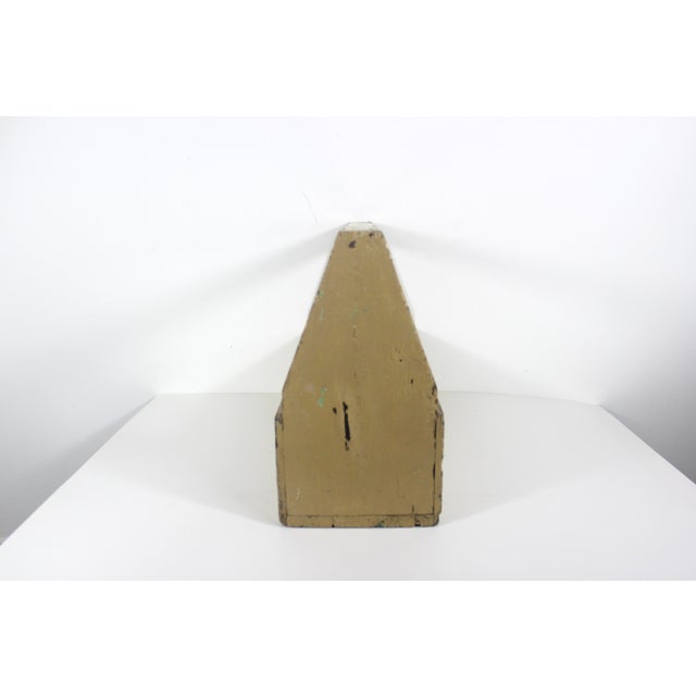 Vintage Painted Wood Trug Tool Box For Sale - Image 10 of 12