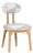 Silhouette Dining Chair in Oak and Bouclé Jacquard from Insidherland For Sale
