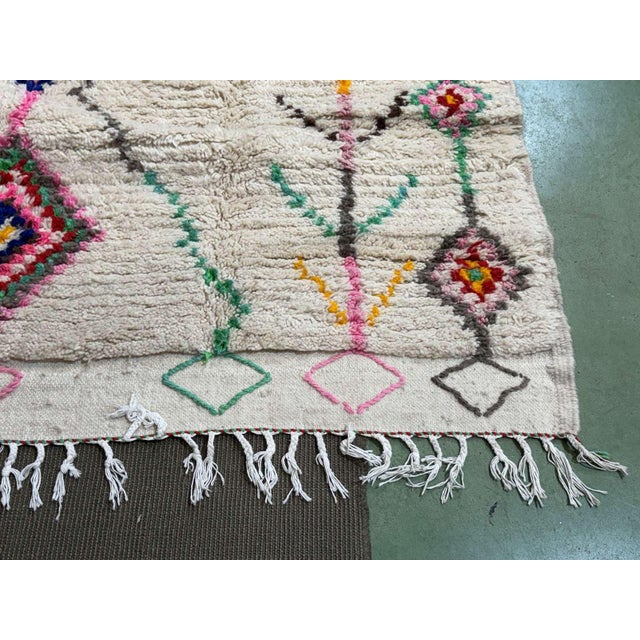Azilal Berber Moroccan Handmade Wool Rug For Sale - Image 4 of 14