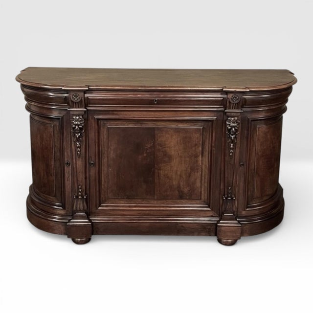 French 19th Century French Henri II Walnut Buffet For Sale - Image 3 of 15