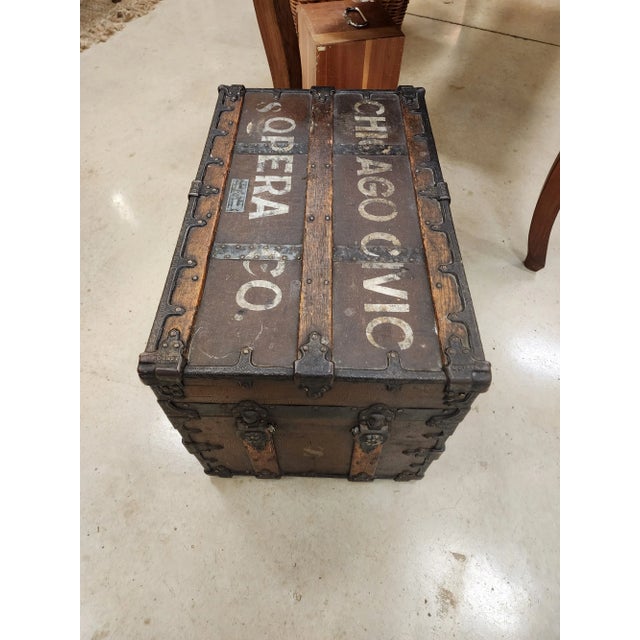 Early 20th Century C a Taylor Trunk Chicago Civic Opera For Sale - Image 11 of 11