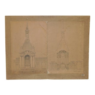 18th/19th Century Master Architectural Drawings For Sale