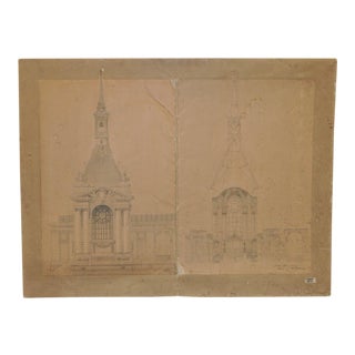 18th/19th Century Master Architectural Drawings For Sale