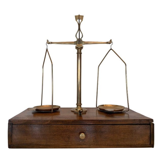 Balance Scale and Weights, 1900s For Sale