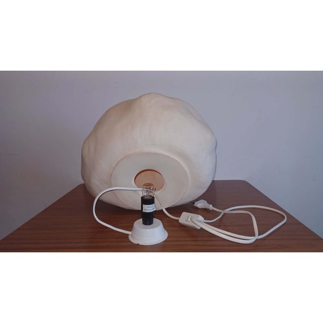 White Stone-Effect Lamp from Heico, 1980s For Sale - Image 8 of 11