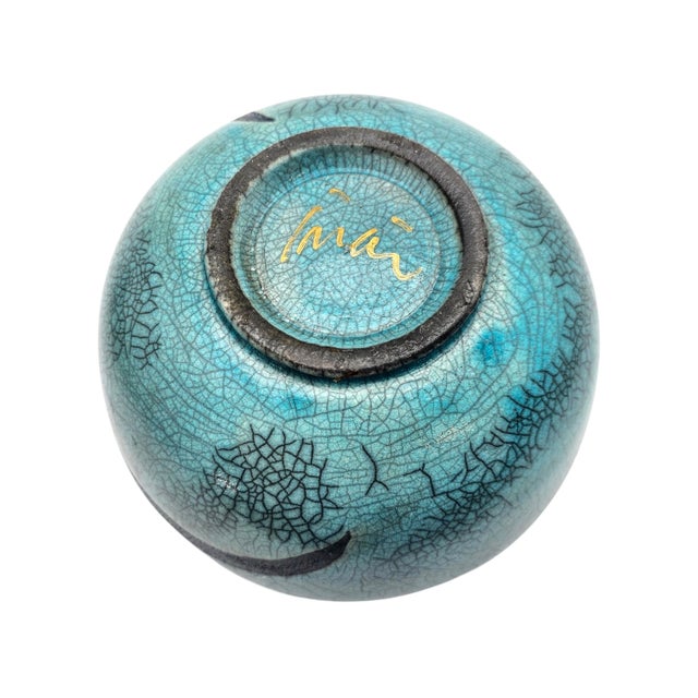 Joy Imai Studio Ikebana Ceramic Bowl, Palo Alto, 7.5" For Sale - Image 11 of 12