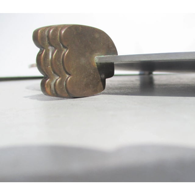 Mid-Century Modern Mid-Century Aluminum Serving Tray Circa 1950s' For Sale - Image 3 of 10