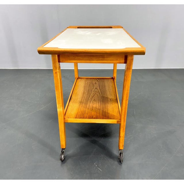 1970s Vintage Wood and Plywood Serving Cart, 1970s For Sale - Image 5 of 12