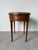 1970s Vintage Baker Furniture Louis XVI-Style Bouillotte Side Table With Brass Gallery and Single Drawer For Sale - Image 5 of 16