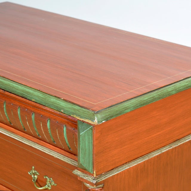 Brown Vintage Pine Chest of Drawers, 1925 For Sale - Image 8 of 13
