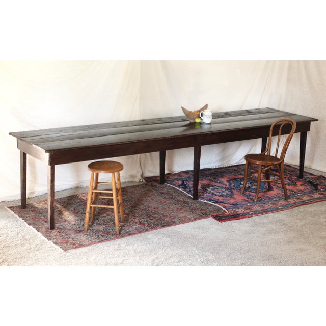 Farmhouse Vintage Handmade Farmhouse Stool For Sale - Image 3 of 11